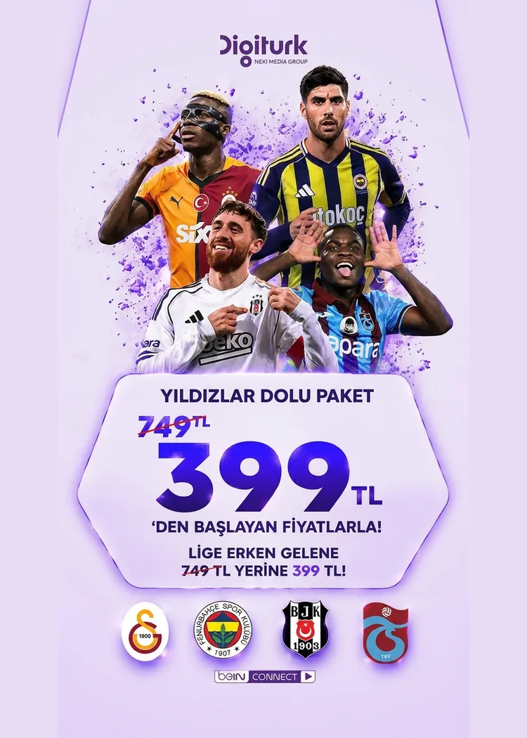 Trendyol Süper Lig 2026-2027 sezonu beIN SPORTS'ta, Digitürk yetkili bayisi